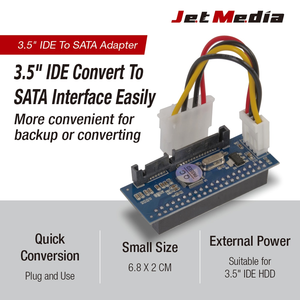 JetMedia 3.5 IDE to SATA , ǰ ȯ, 40  3.5 ġ IDE to SATA, 35H-IDE